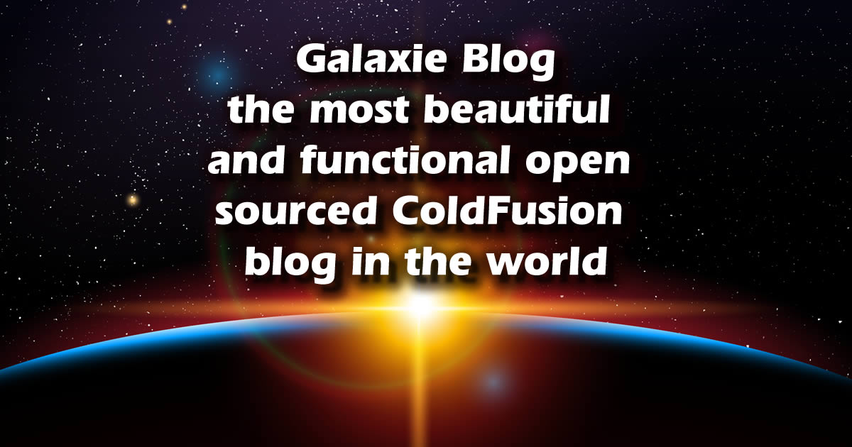 Introducing Galaxie Blog 1.35 with a new Parallax Scene