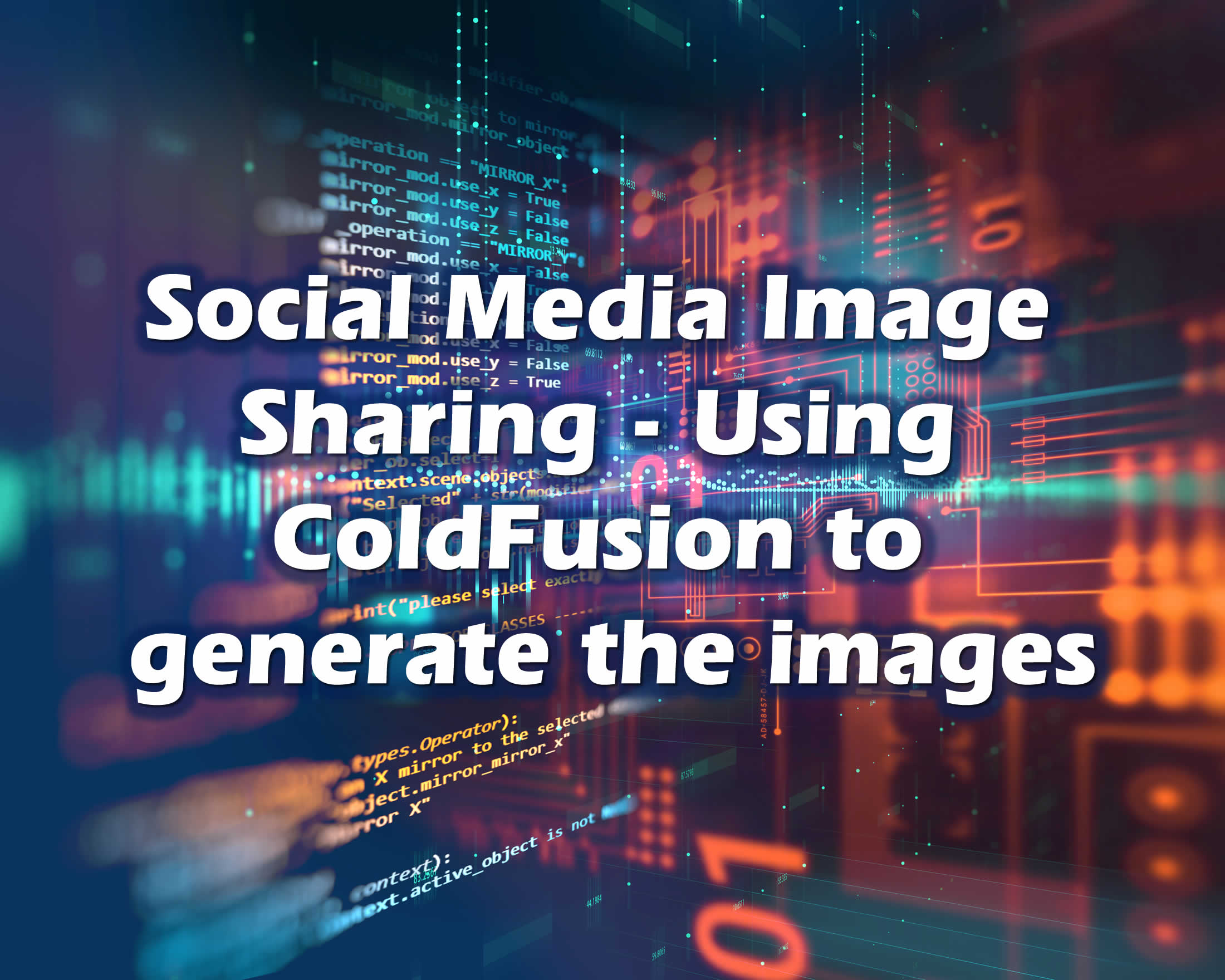 How to make the perfect social media sharing image - part 3 Get the code...